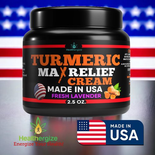 Healthergize 3Pack-Turmeric Face Cream + Natural Vitamin C Glow Boosting Moisturizer & Skin Repair, Hydrating Lotion-Turmeric Skin Lotion, Cleanses Skin, Sun Damage, Age Spots, Dark Spots-Made In USA…