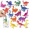 Hayuyuxo Color Changing Dinosaur Toys,15 Pieces Changing Color Dinosaur Set,Mold Free Bath Toys,Great Gift for Kids Boys and Girls,for Easter Egg Fillers,Goodie Bags Fillers,Themed Party