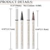 Vtrem 2 Pcs Waterproof Liquid Eyeliner Long-Lasting Up to 24 Hours Eye Makeup Ultra-Fine Tip Eye Liner Smudge Resistant Liner,Freckle Pen, Dark Brown/Black