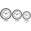 Rohioue Wall Clock, Modern 10 Inch Battery Operated Wall Clocks, Silent Non Ticking Analog Clock for Living Room, Office, Home, Bedroom, Kitchen, Bathroom(Black)