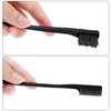 5 Pieces Hair Edge Brush Double Sided Control Hair Brush Comb Combo Pack Smooth Comb Grooming (Black)