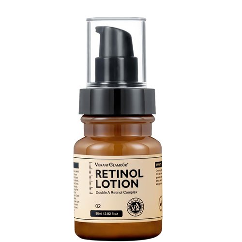 VIBRANT GLAMOUR Retinol Lotion for Face, Anti-Aging with Hyaluronic Acid Vitamin C & E for Reduce Wrinkles & Fine Lines, Smoothing & Firming Neck Moisturizer, 2.82 fl.oz