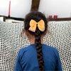 HIFANMM Back to School Headband For Girls, Yellow Pencil Bows Hair Clips Hair Accessories, Students Teachers Outfits Non Slip Hair Band for Girls First Day of School Supplies (Yellow, standard)