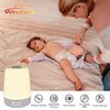 winshine Touch Wake Up Night Light with Sunrise Simulation Alarm Clock, 3 Ways Dimmable Warm White Bedside Lamp for Kid Bedrooms RGB Ambient Table Nightstand Light,Sleep Aid Snooze Timer Mode