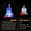Coolplay 20 Songs Musical 3D Crystal Castle Puzzle for Adults Brain Teaser Light-Up Base Included, 105pcs