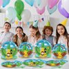 party greeting 96PCS The Wonderful Birthday Party Supplies Set Party Tableware Kit Themed Party Dinnerware for Kids Adult Birthday Baby Shower Serve 24