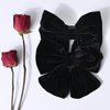 Velvet Hair Bows Girls 6" 2PCS Big Black Fall bow Alligator Clips for Toddler Hair Clips Toddlers Teens Kids Accessories