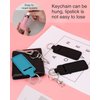 Meiiy Chapstick Holder Lip balm Holder Lipstick Sleeve Pouch Lip Gloss Holder With Hook 3 Pcs Stocking Stuffers Gift for Women (3pcs)