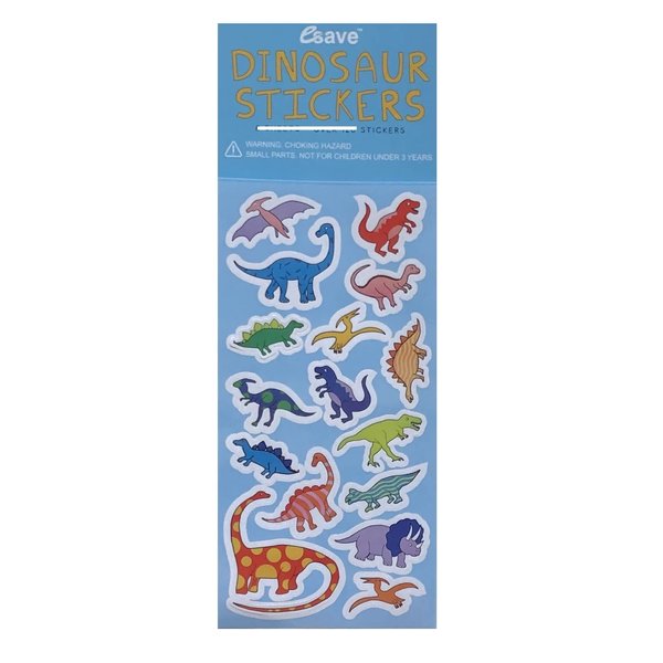 Bluey Dog Birthday Party Supplies Bundle includes 16 Party Blowouts and 1 Dinosaur Sticker Sheet
