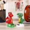 Green Solar Powered Dancing Dinosaur,Decoration Gift,Swinging Dancer Toy,No Battery Required,Desk and Dashboard Decor Home Decor Birthday Gifts Solar Power Kits Learning and Education