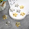 Qianyu Star Hair Clips 30 Pcs Silver and Golden Metal Non Slip Snap Star Hair Side Clamps Headdress Accessories small Kawaii Star Shaped Hairpins Cute Hair Barrettes for Kids Girls Women