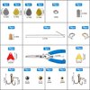 Fishing Lures Making Kit, 231pcs DIY Inline Spinner Bait Making Kit Colorado Spinner Blade Fishing Spoon Rig Treble Hooks Plier Make Your Own Fishing Lures for Bass Trout Walleye