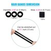 100 PCS Baby Hair Ties, Elastic Hair Bands Small Hair Ties for Girls Rubber Bands Elastic Ponytail Holders (Black)