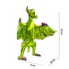 4Pack Giant 3D Dinosaur Balloons for Birthday Party Decorations,Cute Self Standing 3D Dino Aluminium Foil Balloons,Inflatable Animal Balloons for Kids Birthday Party Supplies