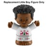 Replacement Part for Fisher-Price Little-People Advent Calendar Christmas Playset - HGP72 ~ Replacement African-American Little Boy Figure Wearing White Reindeer Outfit ~ Works Great with Many Sets!