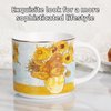 LYXFENGXU Ceramic Mugs 12 oz Coffee Cups Tea Mugs, Elegant Personalized Cups for Office and Home