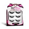Laflare 100% Real Mink Lashes, 3D NY Mink Eyelashes, Hand-Rowing Natural Long Wispy False Lashes for Luxury Makeup, Natural, Light,Trendy, Reusable (NY45, VALUE PACK)