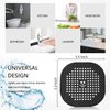 2 Pack Drain Hair Catcher Durable Silicone Bathroom Accessories Shower Drain Protector Sink Drain Strainer Hair Stopper for Shower Kitchen Bathroom Tub Grey