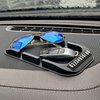 Car Dashboard Cell Phone Holder, Anti-Slip Pad Double-Groove with Number Plate Auto Silicon Tray, Silicone Car Pad Mat for Various Dashboards,Phone GPS Keychains Sunglasses Mat