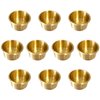 Game Table Cup Holder Insert - 10Pack Solid Brass Jumbo Drink Holder, Poker Table Cup Holders for Casino Table, Game Table, Sofa, Boats, Bench, Desk, RV Cars & Trucks