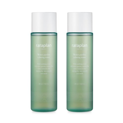 RATAPLAN Water Parsley Calming Toner 2 Pack - Korean Skin care,Reduce skin heat, Hypoallergenic Soothing Toner