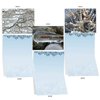 The Best Card Company - 10 Bulk All Occasion Note Cards (4 x 5.12 Inch) - Blank Assorted Cards Set, Nature Plants and Gardens - Nature on Ice M3279