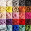 DOD-Life 36 Colors Merino Wool Fibre Roving for Needle Felting Hand Spinning BIN,3g/Color, Total 108g