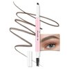 Kaely 2in1 Waterproof Eyebrow Pencil, Longwearing Eye Brow Pencils for Women Makeup, Mechanical Eyebrow Pen with Spoolie Brush, lapiz de cejas a prueba de agua, 05 Medium Brown