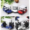 6 Pack: Diecast Golf Carts Toy with Clubs, Alloy Metal Mini Model 1:20 Scale Golfcart Pullback Vehicles for Golfing Themed Office Desk Decor, Birthday Party Cake Decorations (4.75 Inches)