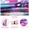 D.Q.Z 6 Pcs Girls Fairy Butterfly Wings for Kids Halloween Costumes with Antenna Headband Mask Party Favors (Purple-Green)