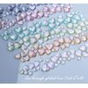 SONGJIE Shiny Heart Nail Art Charms, 200 Pcs 3D Mixed Size Love Hearts Rhinestones Flat Jelly Resin Crystal Jewelry Diamonds for Acrylic Nail Supplies, Women Craft DIY Manicure Decoration Accessories