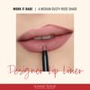 Runway Rogue Designer Liner Lip Pencil, Matte Medium Dusty-Rose Lip Liner Pencil and Lip Liner Sharpener, ‘Work It Babe’