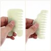 MAGICLULU 2Pcs Jade Gua Sha Scraping Massage Comb Wide Tooth Comb for Head