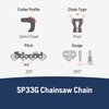 Husqvarna X-Cut SP33G 16 Inch Chainsaw Chain, 325" Pitch, 050" Gauge, 66 Drive Links, Pre-Stretched Chainsaw Blade Replacement with Superior Lubrication and Low Kickback,Grey