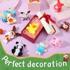 150 Pcs Mini Stuffed Animal Toys Bulk Keychain Decoration Small Plush Animal 2.4 In Tiny Small Animal Toys Small Animal Plush Toy Assortment Set for Kids Party Favors Goodie Bag Fillers Carnival Prize