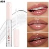 Crystal Lip Gloss Lip Plumper Gloss Tinted Lipgloss Lip Oil Teens Moisturizing Lipstick Lip Balm High Shine And Vegan Plumping Lip Gloss For Women Girls Long-Lasting Dry Lip Care 01