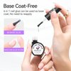 Gelike EC Gel Nail Glue UV - 6 in 1 Gel Glue for Nail Tips,Base Coat Free,Strong Adhesive for Press on Nails Acrylic Tips