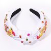 boderier Ice Cream Headband Beaded Ice Cream Popsicle Knotted Headband for Women Jeweled Crystal Embellished Headband Summer Party Birthday Girls Headband Accessories Gifts