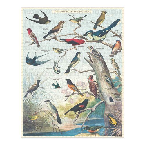 Cavallini 1000 Piece Puzzle, Audubon Birds (PZL/BRD)