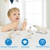 Toymany 6PCS Polar Bear Figurines Toy with Polar Bear Cub, 2-4" Realistic Plastic Arctic Animals Figures Family Set for Christmas Educational Toys Cake Toppers Birthday Gifts for Kids