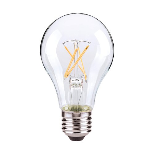 Satco 21734-7.5W A19 LED Clear Medium base 3000K 120V 4-Pack A19 A Line Pear LED Light Bulb