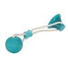 Jopwkuin Suction Cup Dog Tug Rope Toy, Interactive Teeth Puppy Pull Toy for Home(Green Ball Shape)