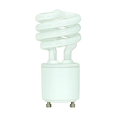 (6-Pack) Satco S8208 13-Watt 4100K GU24 Base Mini Spiral Compact Fluorescent Lamp, 60W Equal6