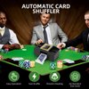 YUCEEN Automatic Card Shuffler 1/2 Decks,Battery Operated Electric Playing Card Shuffler for UNO,Casino Card Game,Poker,Phase 10,Blackjack,Texas Hold'em,Home Card Games