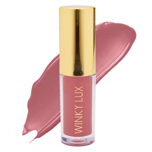Winky Lux Very There Lip Oil, Hydrating Nude Pink Tint with Jojoba Oil, Non-Sticky Glossy Lip Oil, Tinted Pink Gloss for Juicy Lip, Muse