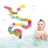 taseyok Toddler Bath Toys for Kids, DIY Bathtub Toys with Suction Cups, Fun Baby Shower Toys with Slide Track Birthday Gift for 2 3 4 5 6 Yeas Old Boys and Girls Bath Time