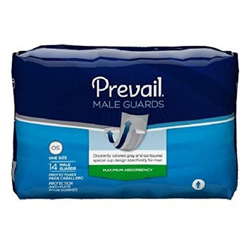 Prevail Male Incontinence Guards, Maximum Absorbency, 14 Count
