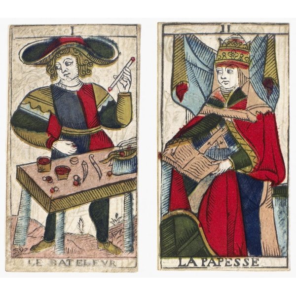 Tarot Cards C1700 Nthe First Two Atouts Of A Tarot Series 18Th Century Poster Print by (18 x 24)