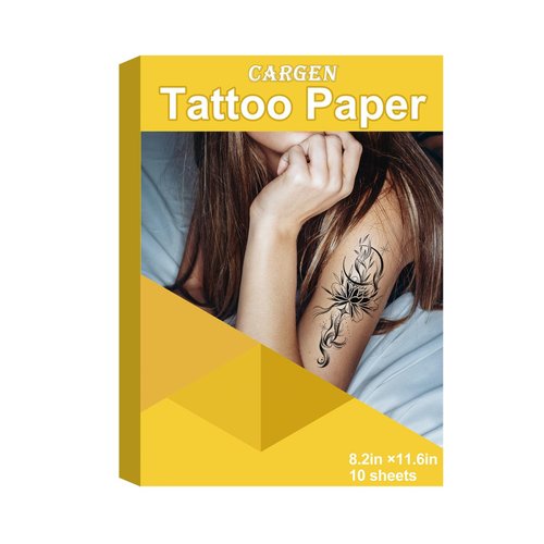 GRAEEN Printable Temporary Tattoo Paper for for Inkjet Printer, Laser Printer Custom Tattoo Stencil Paper for Tattooing DIY Image Tattoo Transfer Paper 8.2"X11.6"A4-10 Sheets
