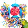 Bonka Bird Toys 3488 Cake Party Parrot Preening Foraging Plucker Natural Toy cage Cages Shredder Cockatiel Conure African Grey parakeet Made in the USA